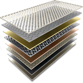 Лист просечно-вытяжной и горячекатаный стальной